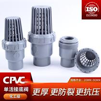CPVC global bottom valve pumping water pump flower basket head check valve PVC pipe check valve water stop valve water pipe valve 25 50