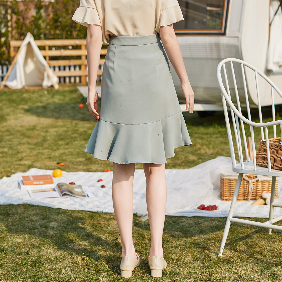 阿依莲半身裙女2020 ayilian半身裙