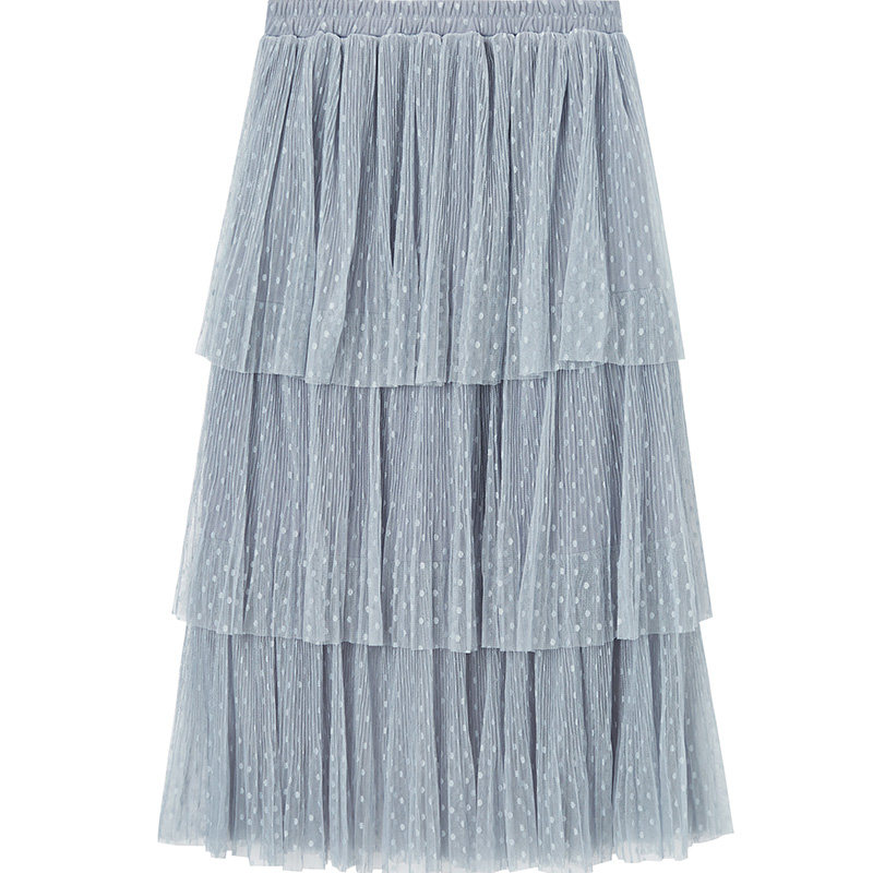 阿依莲网纱2020夏季新款高腰半身裙 ayilian半身裙