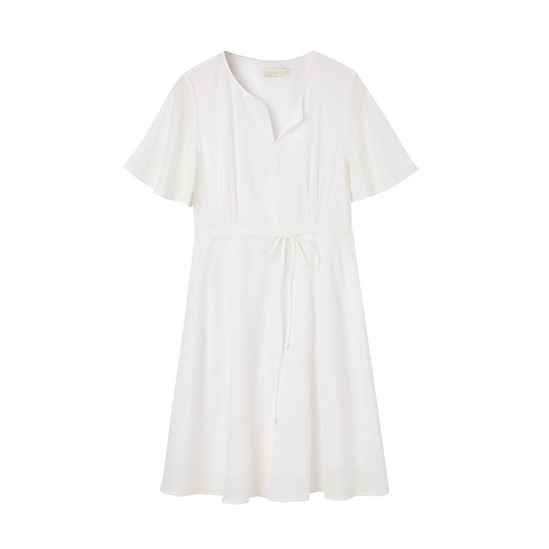 【vip专享】阿依莲2020夏收腰连衣裙 ayilian连衣裙