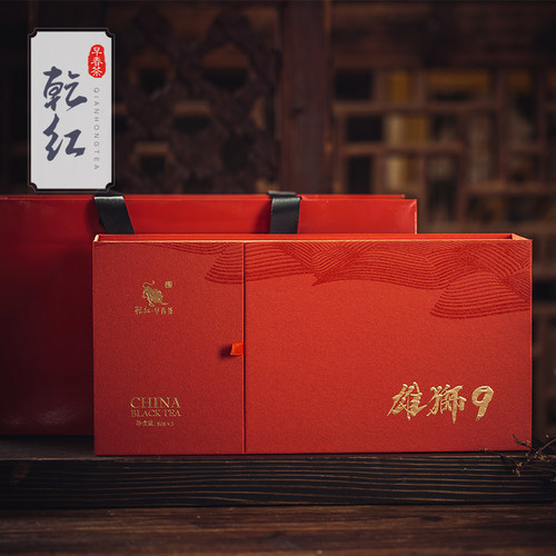 2026新茶现货 乾红早春宜兴明前雄狮9红茶商务送礼高档礼盒240g - 图3