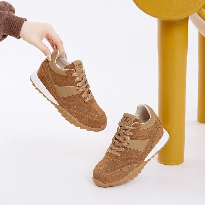 内增高7cm女鞋 春季新款小个子厚底阿甘鞋女休闲百搭超火德训鞋潮,淘宝优惠券,粉丝福利购,淘宝优惠卷