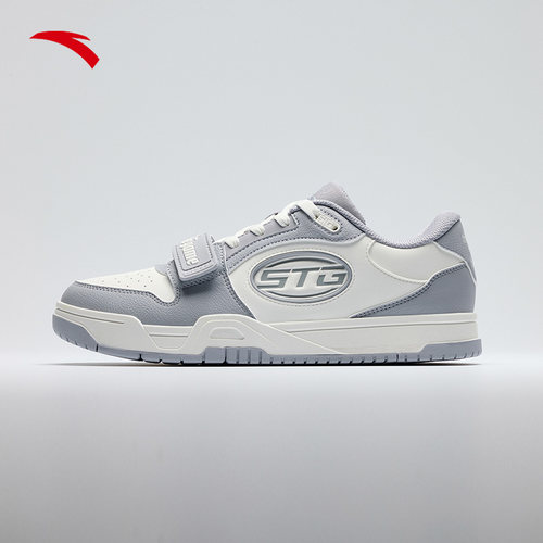 安踏STG板鞋2.0篮球文化鞋男士经典魔术贴官方正品百搭滑板运动鞋 - 图0