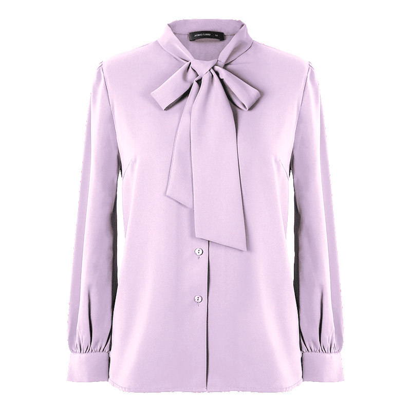 气质衬衫春秋雪纺百搭2020年打底衫 惊束衬衫