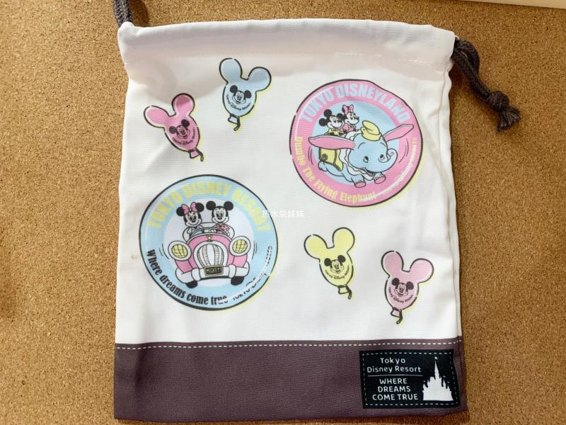 日单东京迪士尼Tokyo Disney束口袋收纳袋抽绳米奇黛西米妮唐老鸭-图2