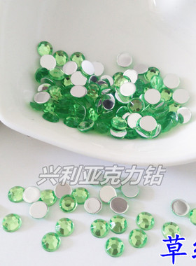 diy亚克力圆形平底无孔美甲贴钻