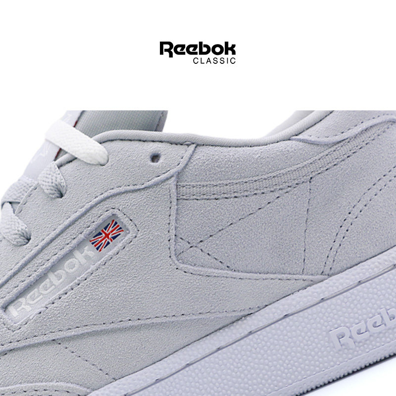 锐步reebok club c 85灰色休闲鞋 宝元鞋匠板鞋