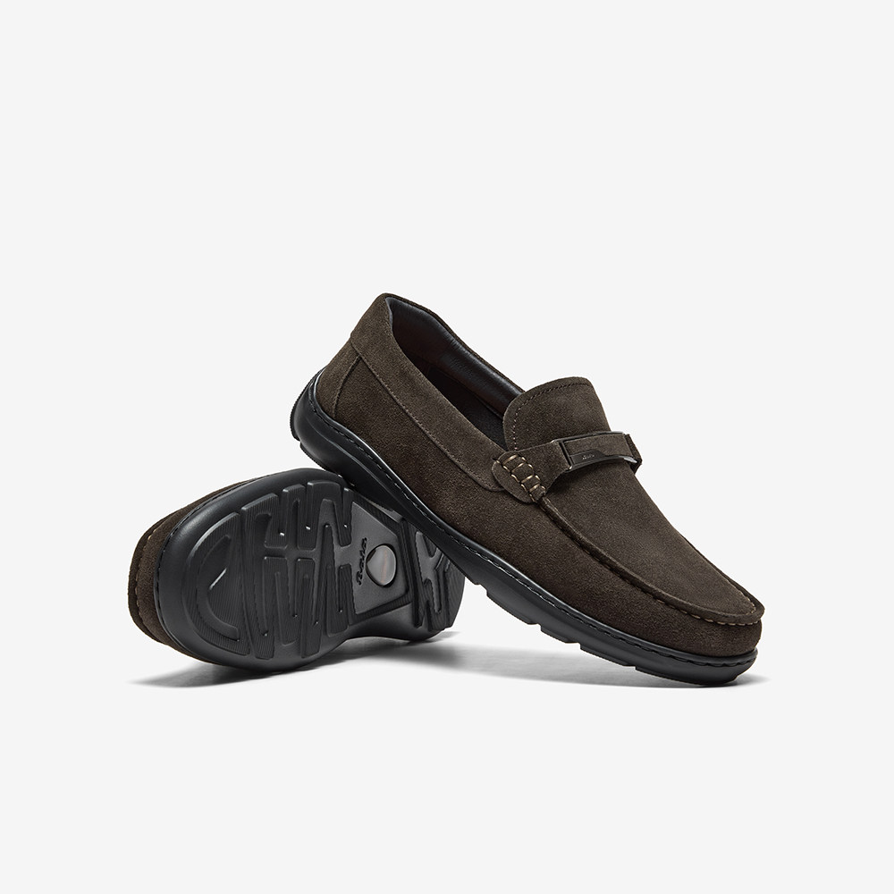 Bata乐福鞋男2025秋季商场新款英伦牛剖皮商务通勤一脚蹬30671CM5,淘宝优惠券,粉丝福利购,淘宝优惠卷