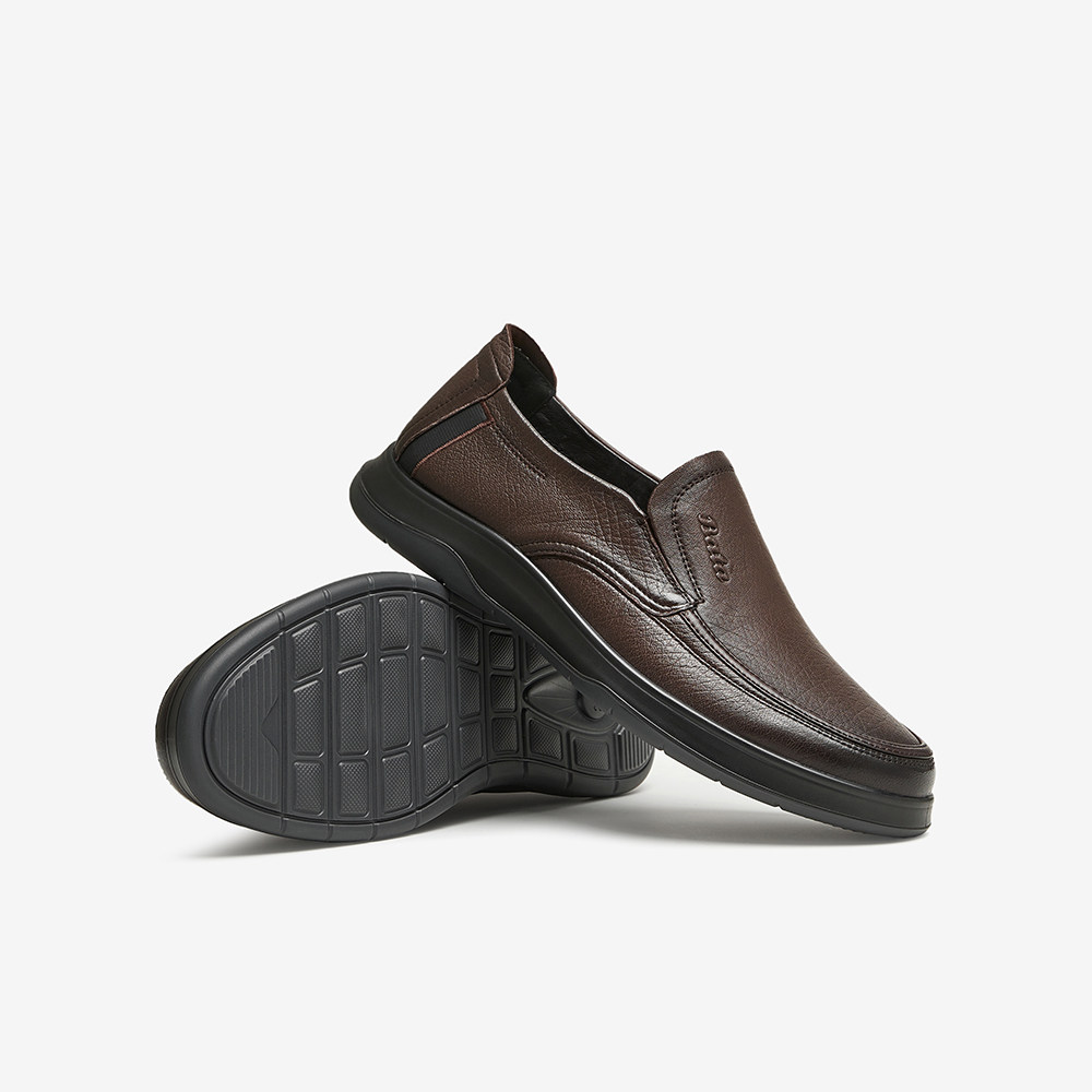 Bata乐福鞋男秋商场新款英伦舒适羊皮通勤休闲一脚蹬98198CM4,淘宝优惠券,粉丝福利购,淘宝优惠卷