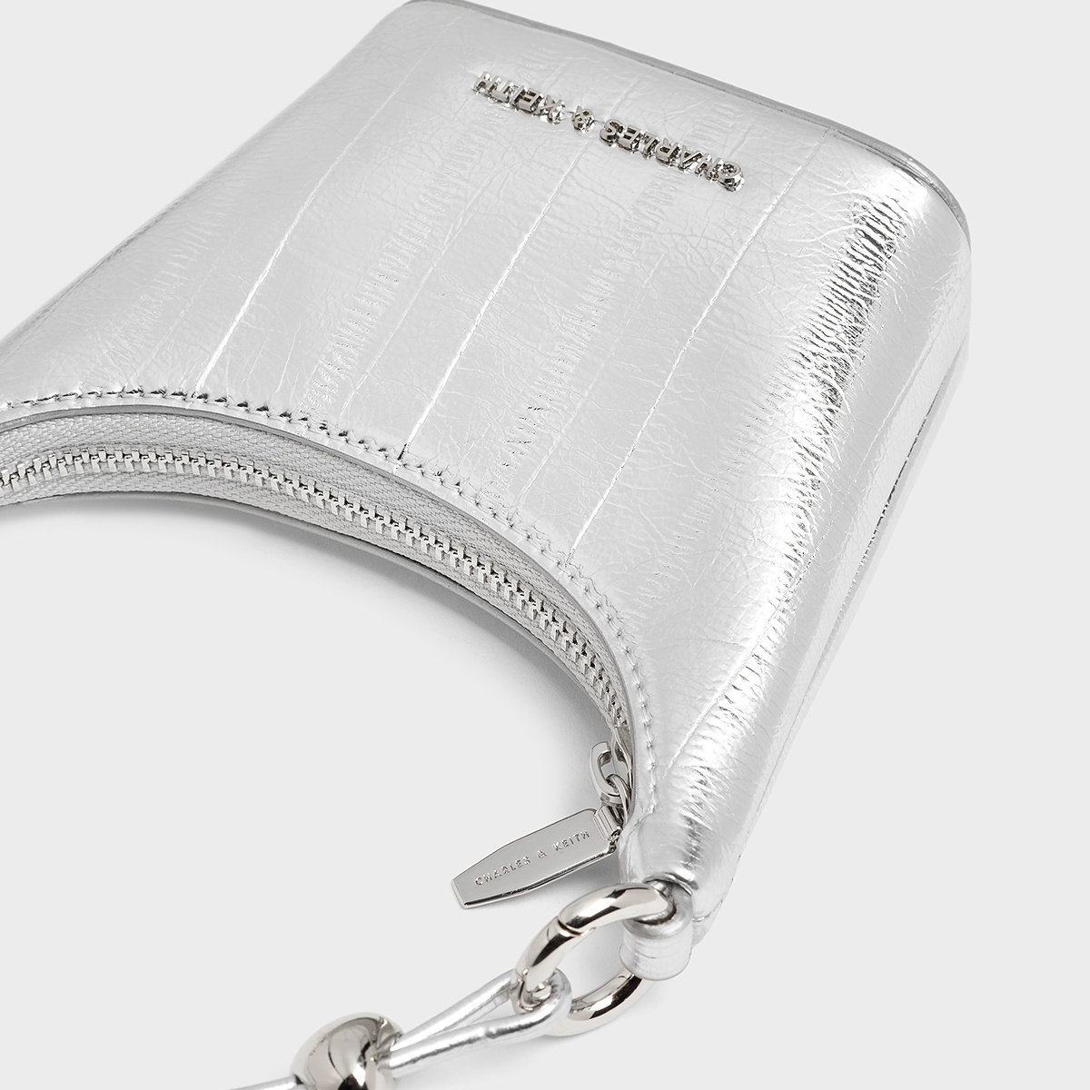 CHARLES&KEITH25秋新品CK6-40681202-1鳗鱼纹链条手提斜挎迷你包,淘宝优惠券,粉丝福利购,淘宝优惠卷