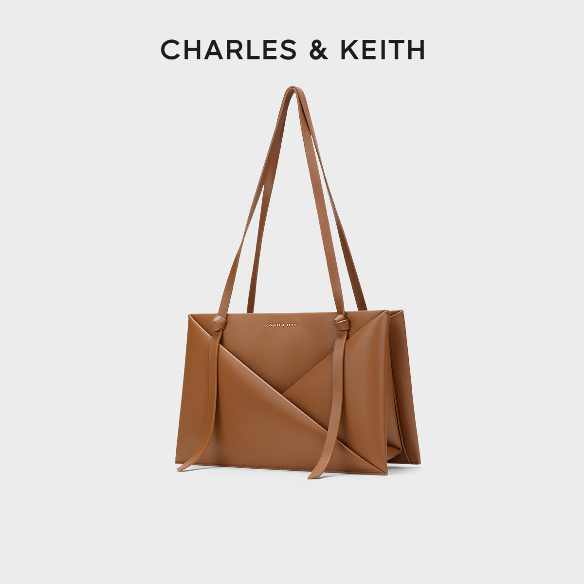 【包店专享】CHARLES&KEITH23款CK2-30271268几何手提托特包女-图0