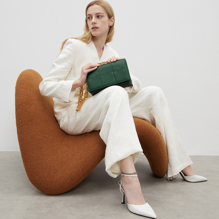 CHARLES&KEITH简约时尚CK2-80782007方格链条单肩斜挎小方包冬季,淘宝优惠券,粉丝福利购,淘宝优惠卷