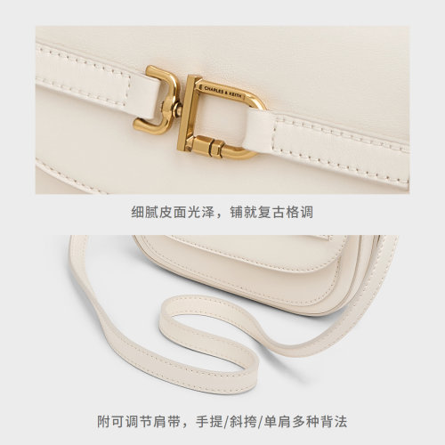 [520礼物]CHARLES&KEITH26夏CK2-80671870简约腋下包斜挎包豆腐包 - 图3