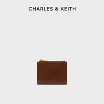 (Bakery Exclusive) CHARLES&KEITH minimalist wallet CK6-10680907 Short Zip Zero Wallet