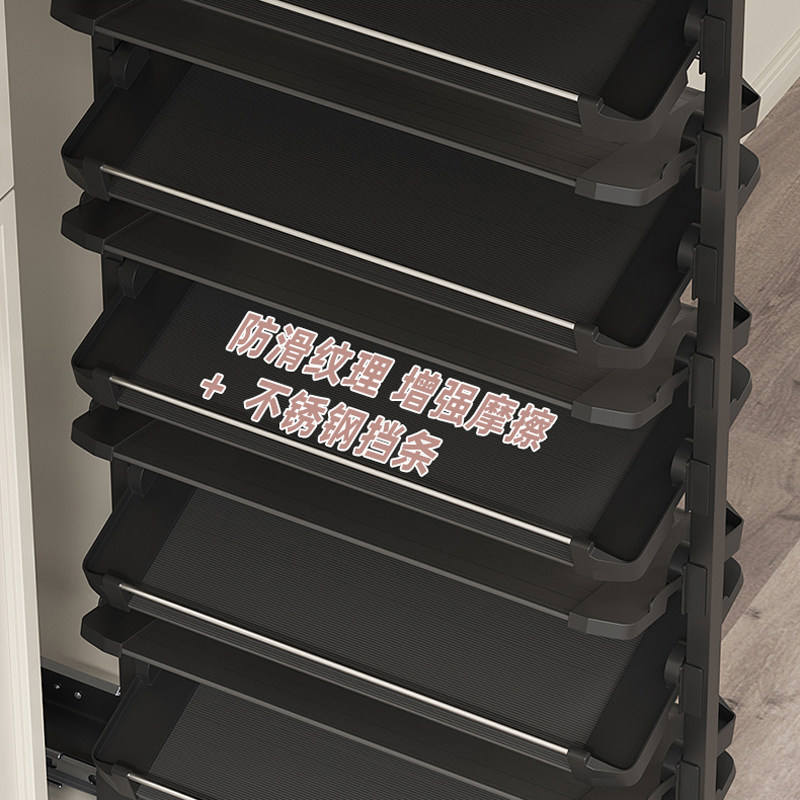 抽拉旋转鞋架360度多功能家用鞋柜内抽拉式鞋子收纳拉篮滑轨五金,淘宝优惠券,粉丝福利购,淘宝优惠卷