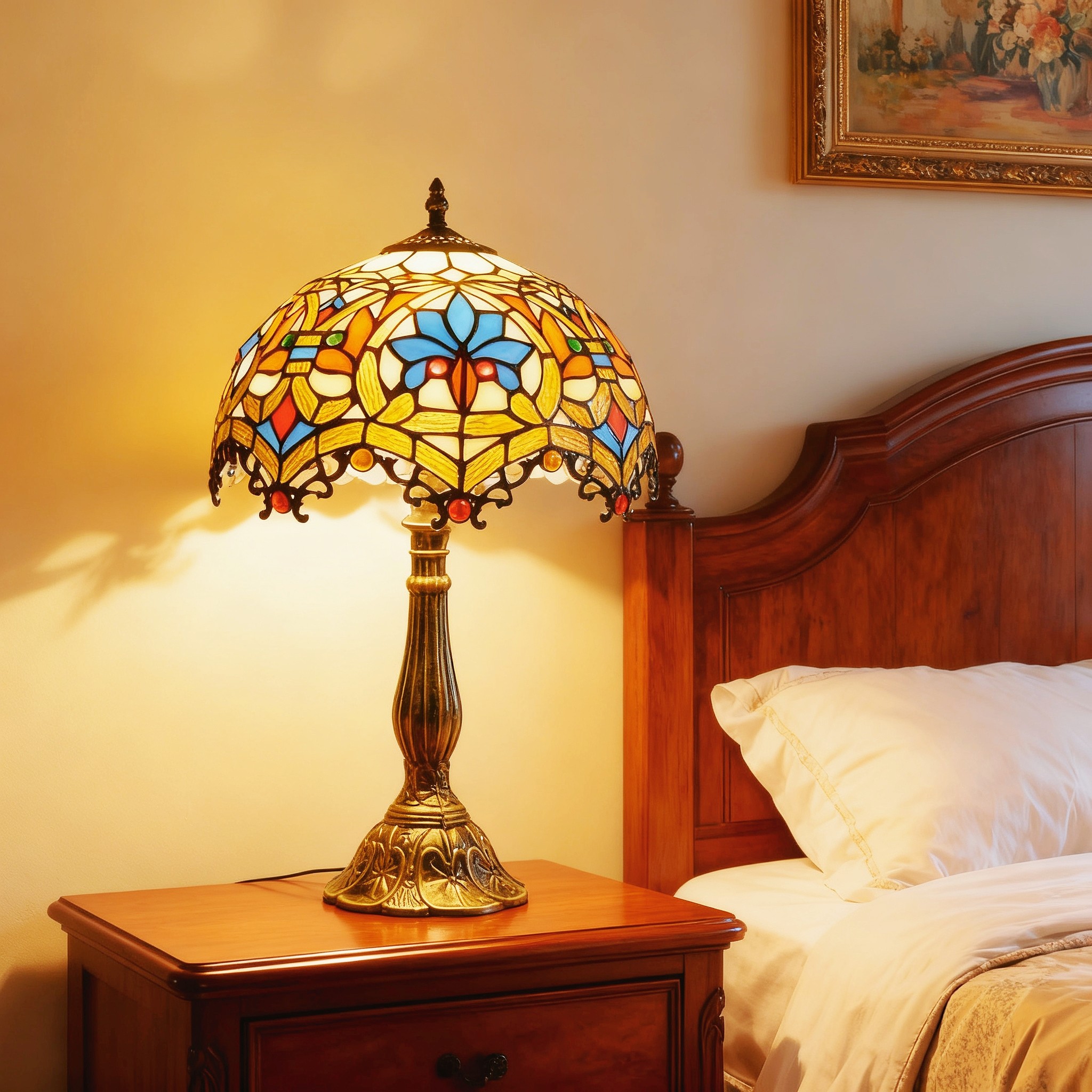 新款氛围高级感主卧美式复古台灯卧室床头灯欧式酒吧温馨装饰台灯