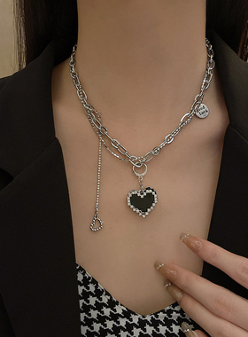 慕斯里轻奢冷淡风项链女双层简约