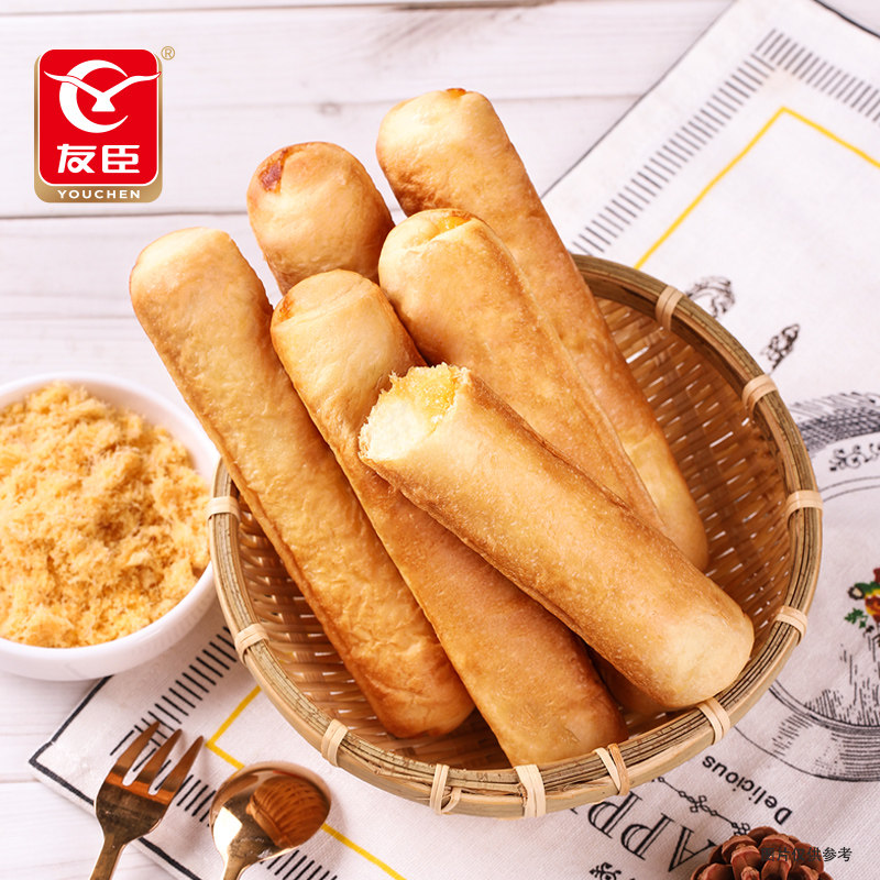 友臣肉松乳酪手撕整箱咸甜面包棒 友臣西式糕点