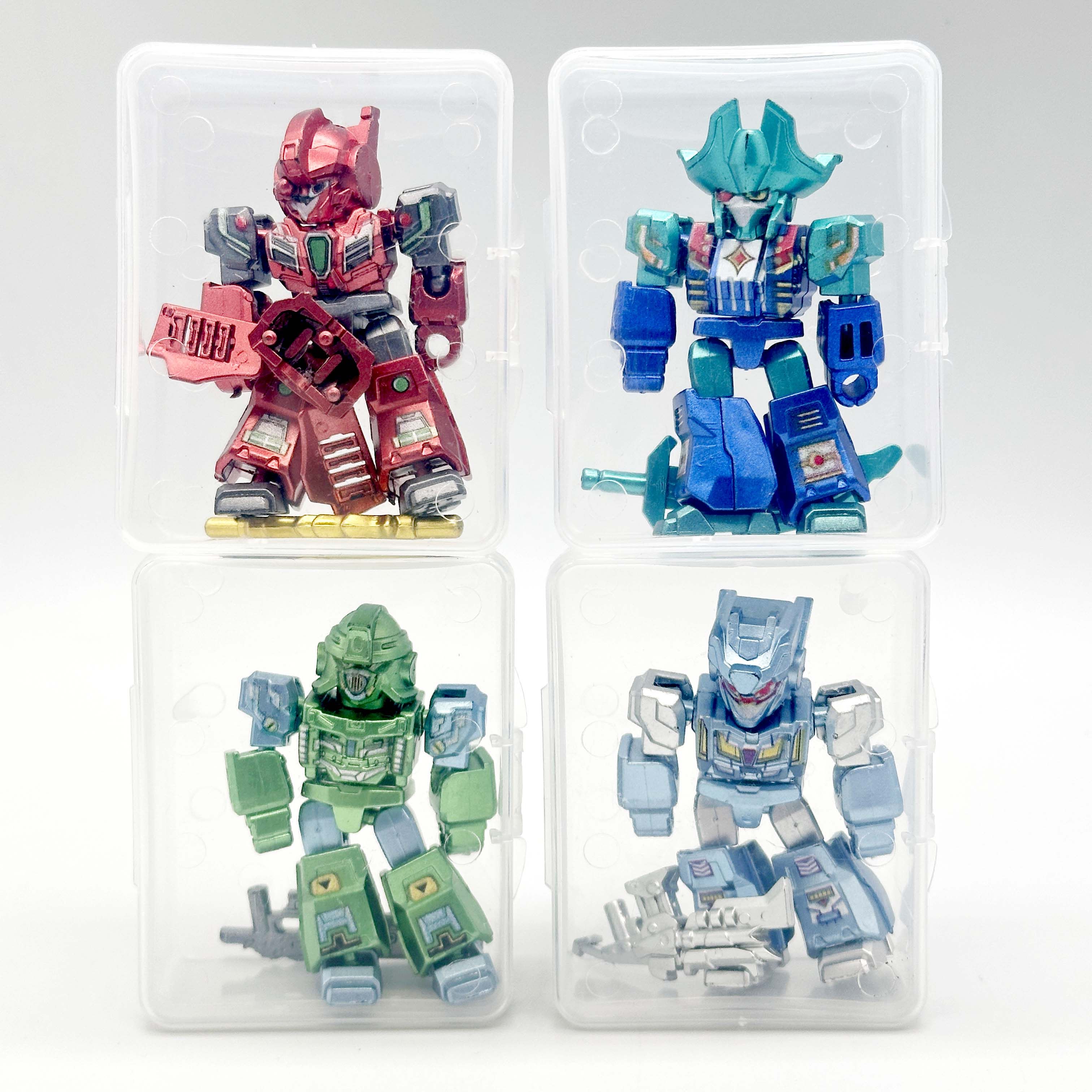 可动多关节积木人仔战士套装多色机器人模型透明盒装组合玩具,淘宝优惠券,粉丝福利购,淘宝优惠卷