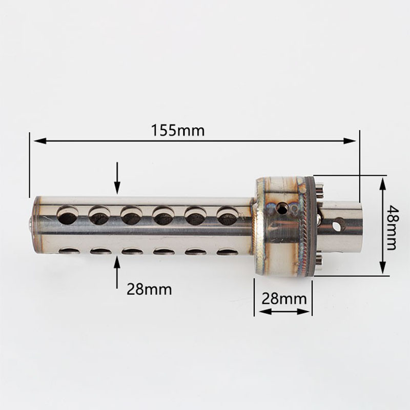 摩托车通用排气管改装48MM可调节消声塞消声器R25 CBR250RR MT15-图0