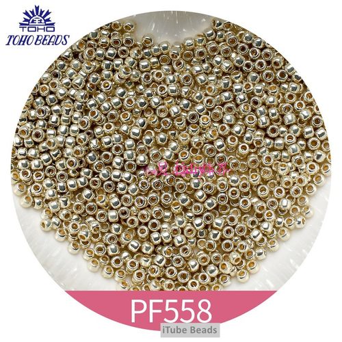 东宝TOHO进口米珠PF558金银珠 手工diy串珠散珠手链项链饰品配件 - 图0