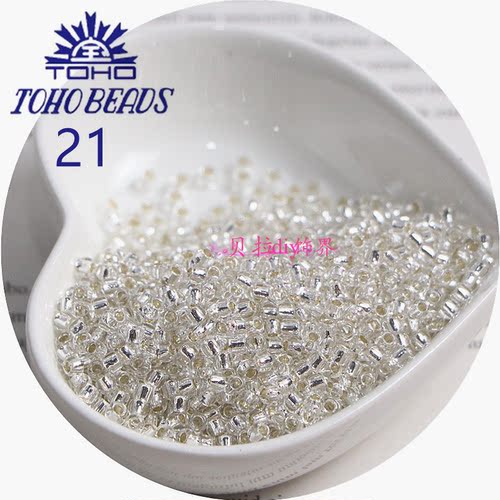 东宝2mm灌银米珠 TOHO日本进口玻璃串珠手工diy手链项链服装材料 - 图0