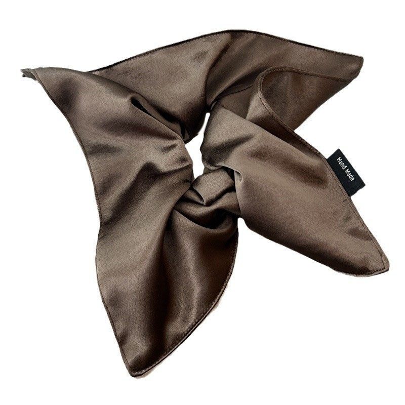 韩版丝滑缎面方巾发圈高级感气质头绳绑发带丸子头光泽感头饰发绳,淘宝优惠券,粉丝福利购,淘宝优惠卷