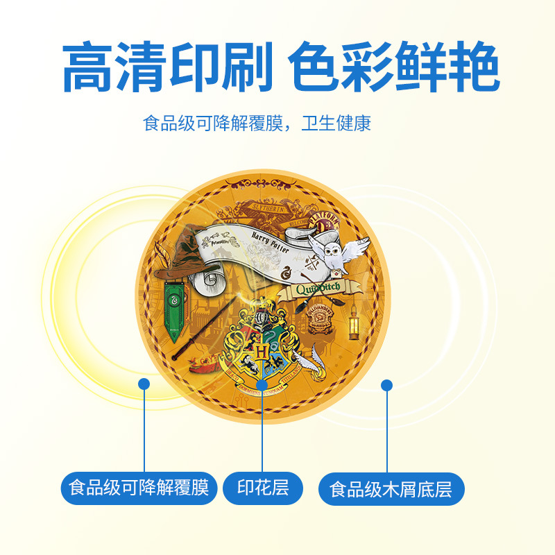 新款 哈利波特动漫儿童派对装饰 纸盘纸巾桌布一次性派对餐具套装 - 图0