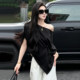 ເສື້ອຍືດແຂນສັ້ນຂອງຜູ້ຍິງ Satin tops