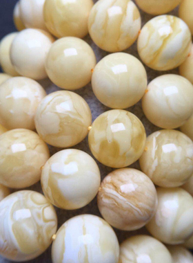 俄料精品 白花 白蜡手串  13mm 14mm 15mm 价格不一 旺旺询价