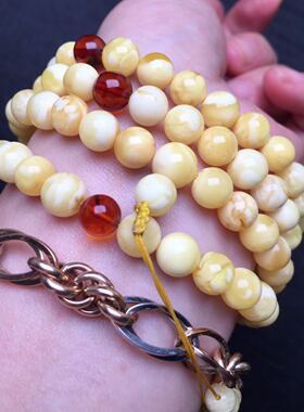 蜜蜡手串质感项链