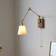 Medieval bedroom bedside light French retro wabi-sabi wall lamp