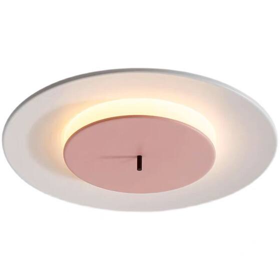 Nordic macaron flying saucer ceiling lamp study entrance light