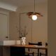 French retro mid-century style master bedroom lamp Japanese chandelier