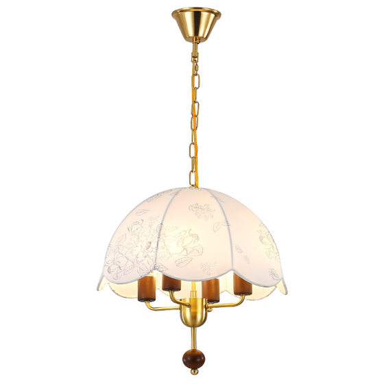 French medieval fabric restaurant chandelier American retro field