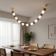 Long island shape bead lamp for dining table and bar