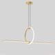 Modern minimalist LED round Nordic restaurant line light