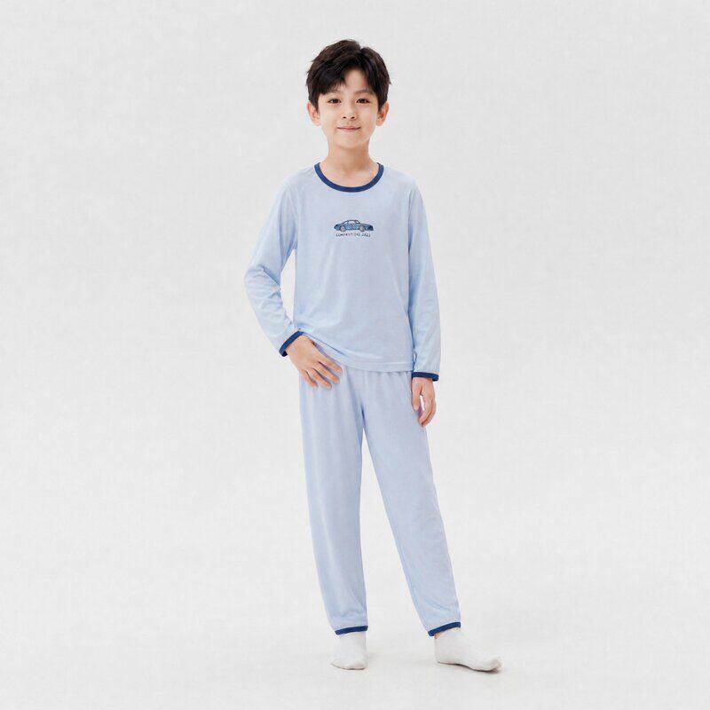 Children's underwear set, autumn and winter new products, Ecoskin, medium and large children's autumn clothes and long pants set, boys' home clothes, pajamas, new