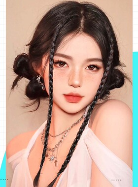 发夹网红甜酷y2k脏辫辣妹拳击辫