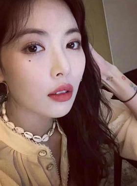 纯手工制作挂脖锁骨链泫雅同款