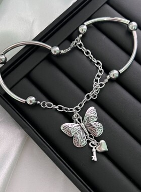 露丝同款蝴蝶流苏项链锁骨choker