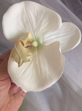 拍照白色花朵海边韩式新娘发饰