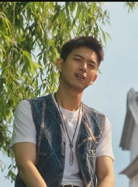 谢之遥李现同款复古羽毛吊坠项链