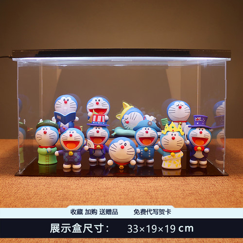 哆啦A梦手办 叮当机器猫蓝胖子公仔模型车载摆件 12星座盲盒玩偶 - 图0