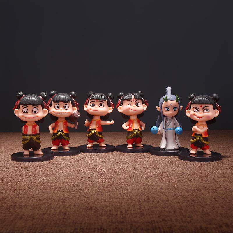 哪吒手办之魔童公仔闹海 敖丙电影同款 潮玩手办可爱桌面车载摆件