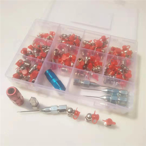 套装黄油嘴m6m8m10直弯嘴挖掘机货车机械通用高压注油黄油枪油嘴 - 图2