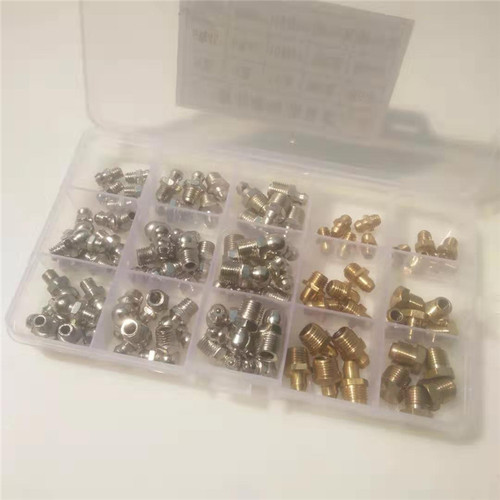 套装黄油嘴m6m8m10直弯嘴挖掘机货车机械通用高压注油黄油枪油嘴 - 图3