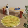 Where are the fish? Trippy optical illusion polka dot rug