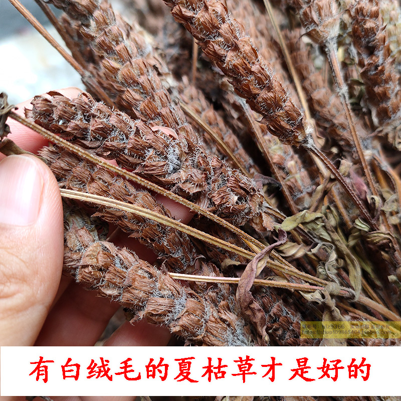 夏枯草深山农家原料野外夏枯球全草整颗带根500g花茶解暑凉茶新货