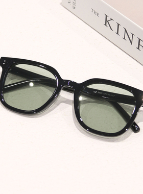 韩系简约方框防紫外线显脸小墨镜